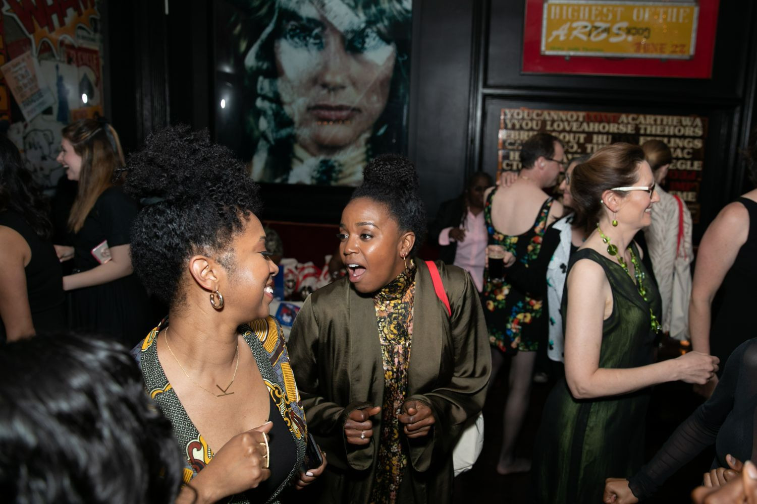 Guests dancing at the afterparty.