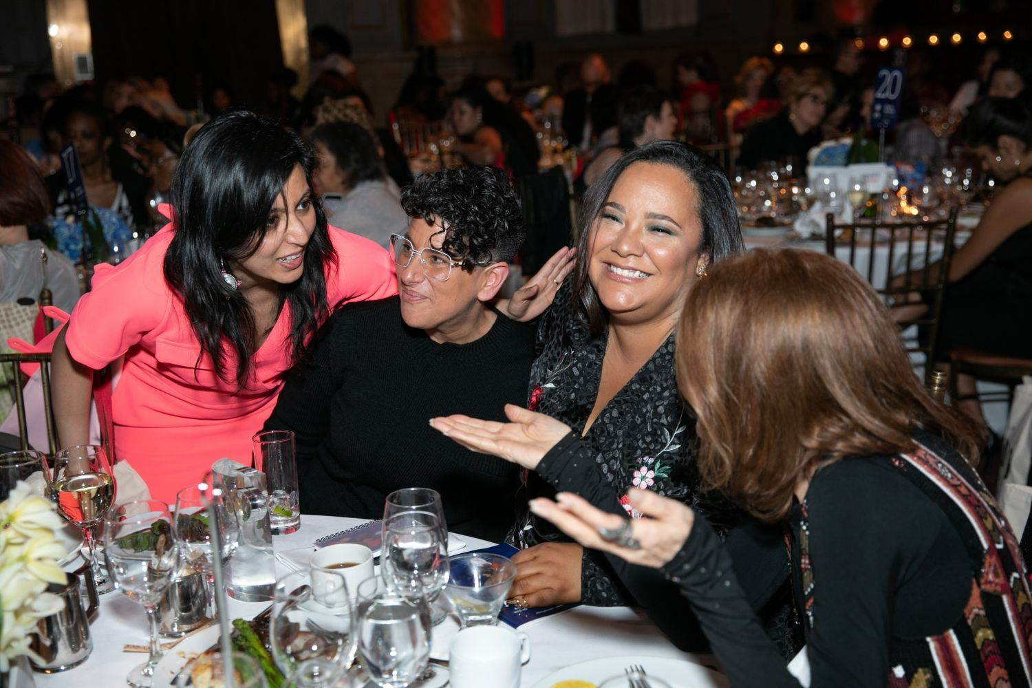Guests enjoying the dinner and program.