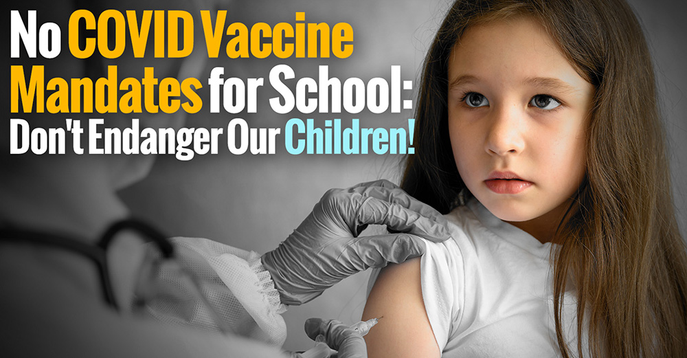 Photo of child getting a shot.