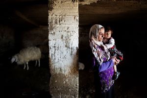 A Palestinian woman in Bani Naeem, in the West Bank.