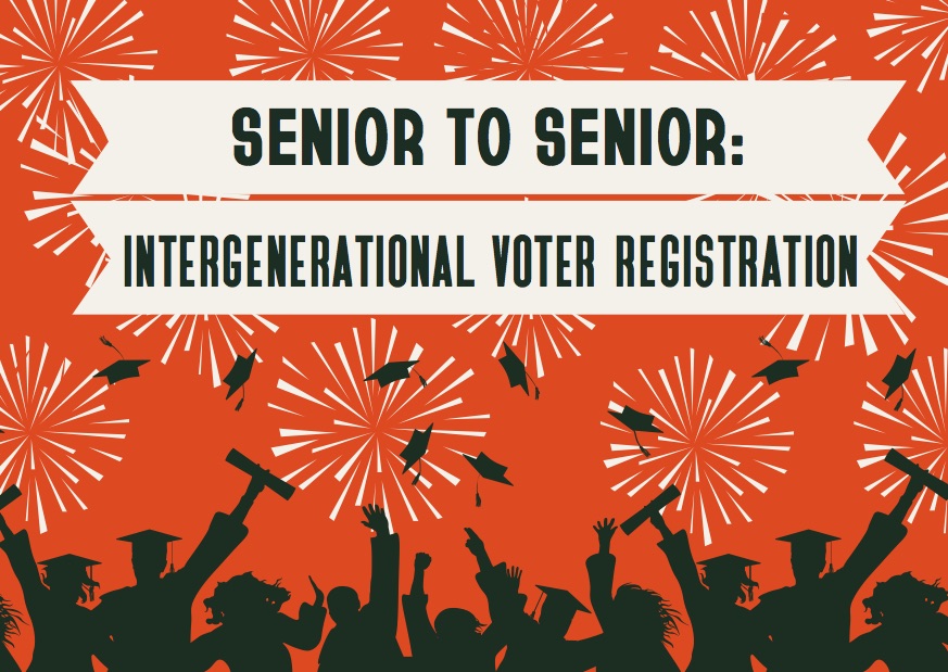 Senior-to-senior voter registration graphic