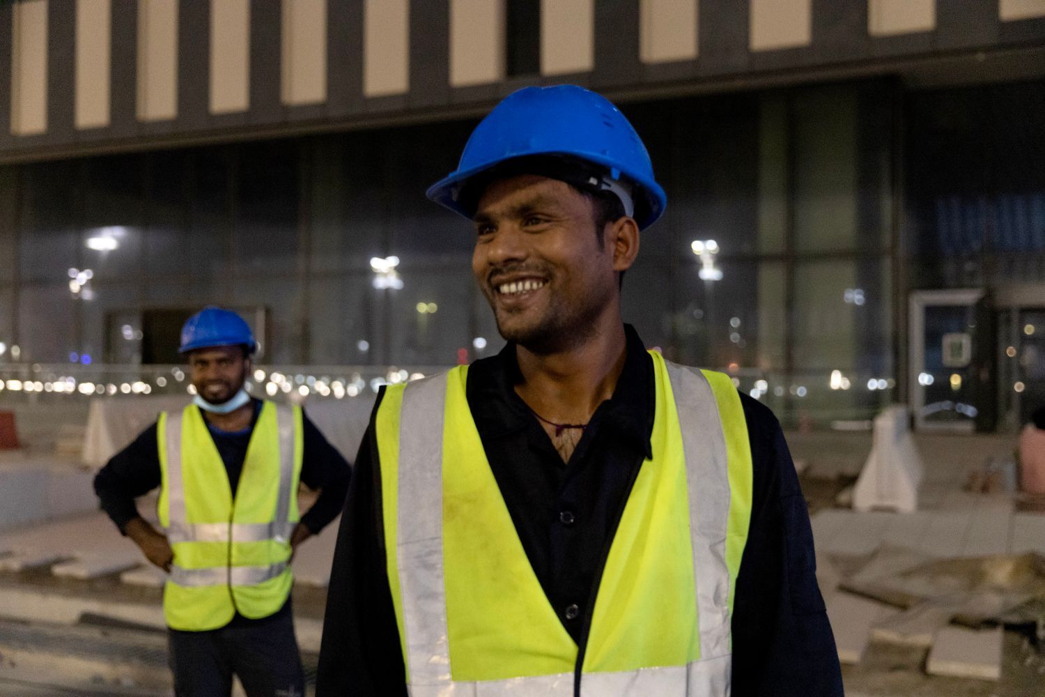 A migrant from Nepal in Qatar.