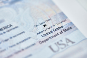 U.S. passport with 
