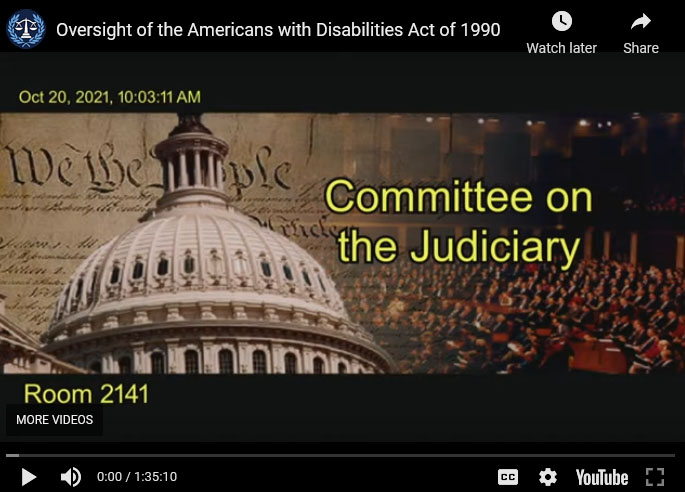 Image of the capitol building dome with the words Committee on the Judiciary to the left.