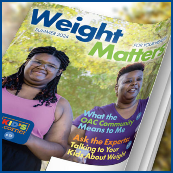 Cover of Summer issue, Weight Matters Magazine